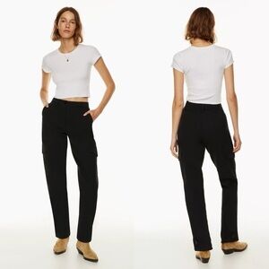 Aritzia Wilfred Free Modern Cargo Pants Black